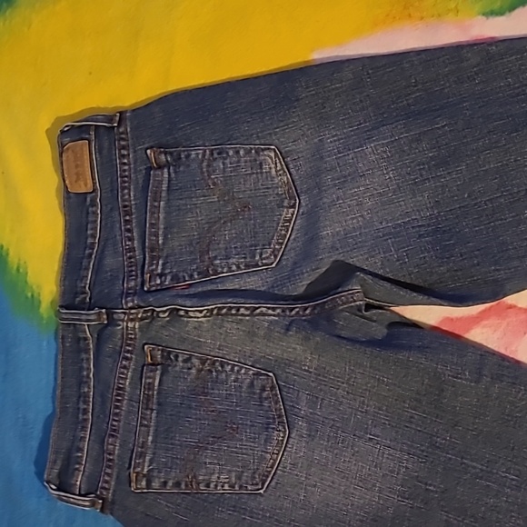 Levi's jeans 505 size 4 M mid rise straight leg blue Cotton Denim Med Wash Class - Picture 9 of 10